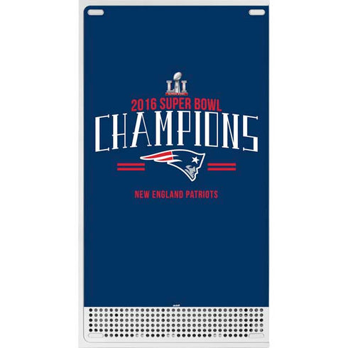 NFL 2016 Super Bowl LI Champions New England Patriots Xbox Series S Console Skin
